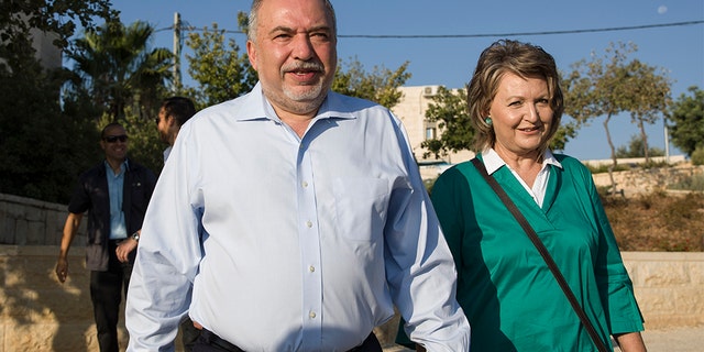 Avigdor Liberman, seen here with his wife, Ella, positioned himself as the primary power broker.