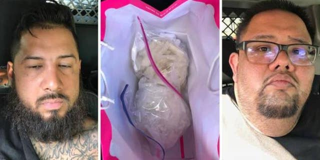 Authorities say Jared Driskell and Roberto Jalmo were carrying $160,000 worth of crystal meth when their vehicle was pulled over on Monday.