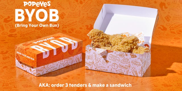   Popeyes has launched the campaign asking customers to make their own sandwiches while the street kitchen chain finds out how they can bring back the popular kitchens. 