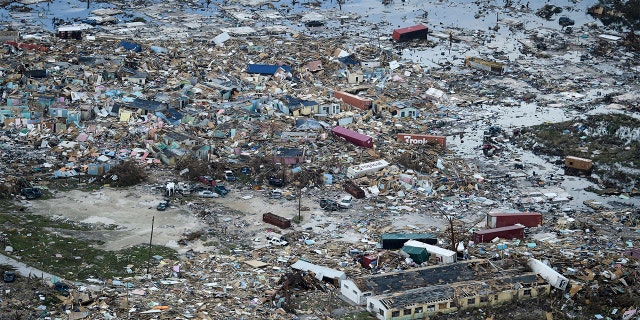 Utter devastation was seen in Marsh Harbour on Great Abaco Island.