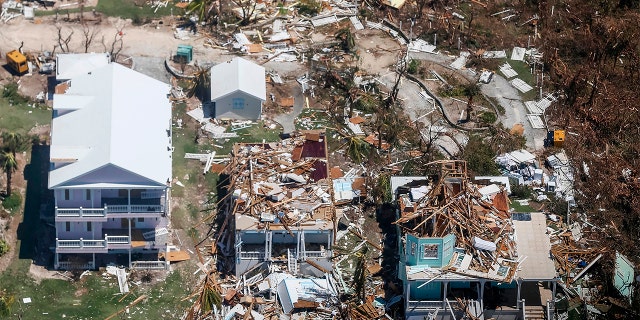 The storm wrecked homes on Grand Bahama Island.