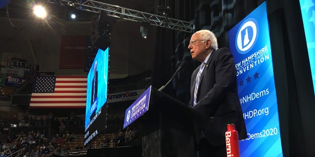 Senator Bernie Sanders of Vermont speaks at the New Hampshire Democratic Party Annual Convention on Saturday, September 7, 2019 in Manchester, New Hampshire.