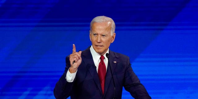 Former Vice President Joe Biden responds to a question Thursday, September 12, 2019 during a presidential Democratic primary debate hosted by ABC at Texas Southern University in Houston. (AP Photo / David J. Phillip)