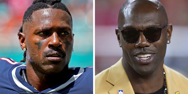 Antonio Brown, left, has found support from former NFL star Terrell Owens. (Getty, File)