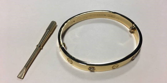 A counterfeit bracelet. (Customs and Border Protection)