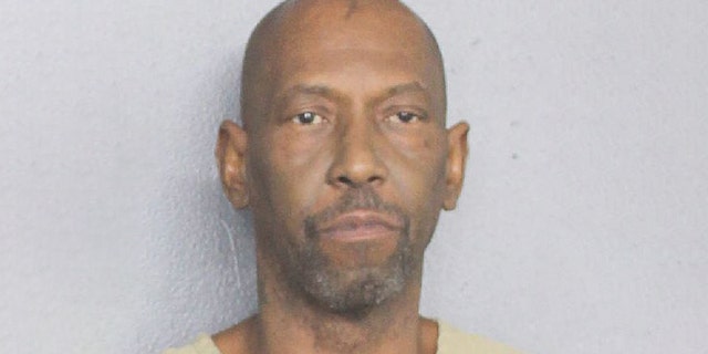 Curtis Miller, 54, was charged second-degree attempted murder after he was caught on surveillance video allegedly using a samurai sword to fight over a wheelbarrow in Oakland Park, Fla., in July.