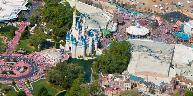 Aerial view of Disney World