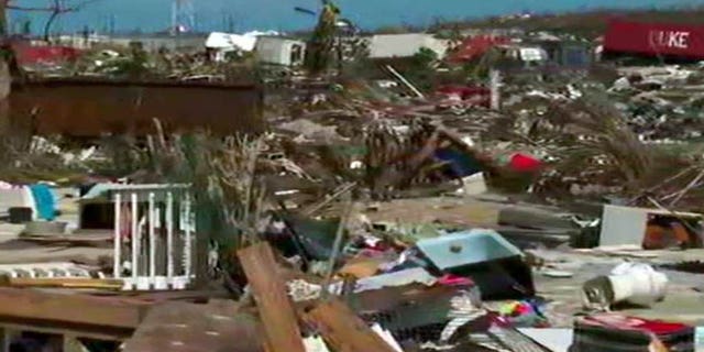 A glimpse of the destruction on Abaco Island, Bahamas.