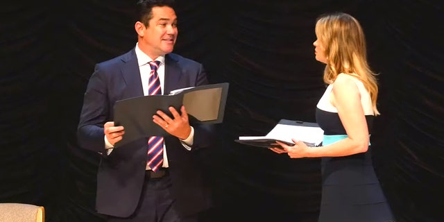 Actor Dean Cain, a frequent Fox News guest best known for playing Clark Kent/Superman in the TV series "Lois & Clark: The New Adventures of Superman," played Peter Strzok and actress Kristy Swanson, known for her roles in "Ferris Bueller's Day Off" and "Big Daddy," played Page in "FBI Lovebirds: UnderCovers."