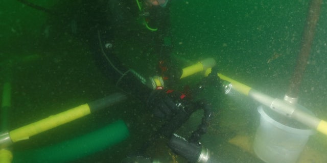 Marine archaeologists have been excavating the shipwreck site.
