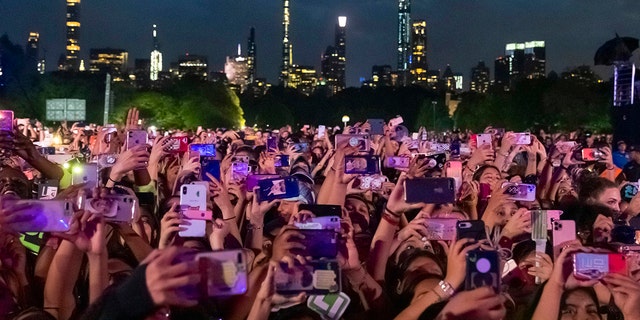 The crowd is seen at the 2019 Global Citizen Festival in Central Park on Saturday, Sept. 28, 2019, in New York.