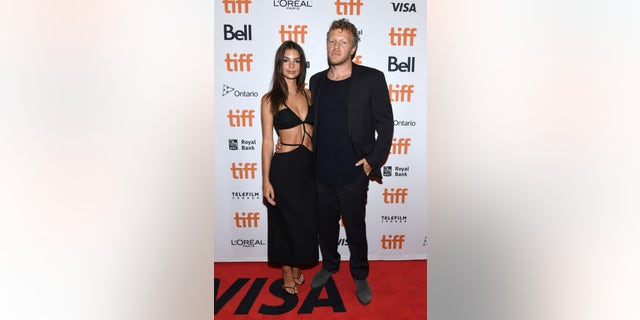 Emily Ratajkowski and Sebastian Bear-McClard attend the "Uncut Gems" premiere during the 2019 Toronto International Film Festival at Princess of Wales Theatre on September 09, 2019 in Toronto, Canada.