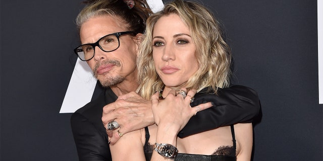 Steven Tyler and his girlfriend Aimee Preston in September 2019. (Photo by Axelle/Bauer-Griffin/FilmMagic)