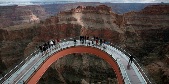 A 28-year-old man jumped from the Grand Canyon Skywalk on Saturday, according to officials.