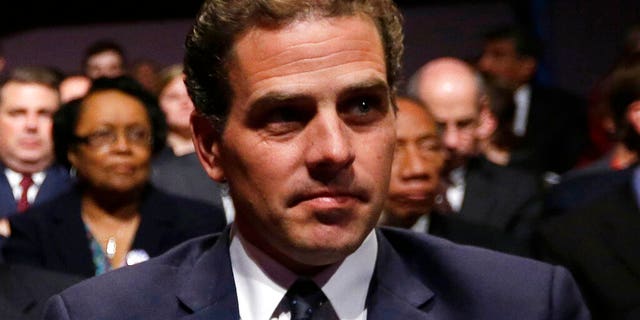 Hunter Biden on Oct. 11, 2012, waiting for the start of the his father's, Vice President Joe Biden's, debate at Centre College in Danville, Ky. (AP Photo/Pablo Martinez Monsivais, File)