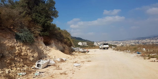 The area where the artifacts were discovered inside an ancient burial cave. <br>
(Nir Distelfeld, Israel Antiquities Authority)