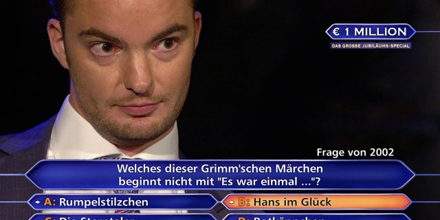 He told the host, Günther Jauch, he hadn't missed a single one of "Wer Wird Millionär's" 1,407 episodes.