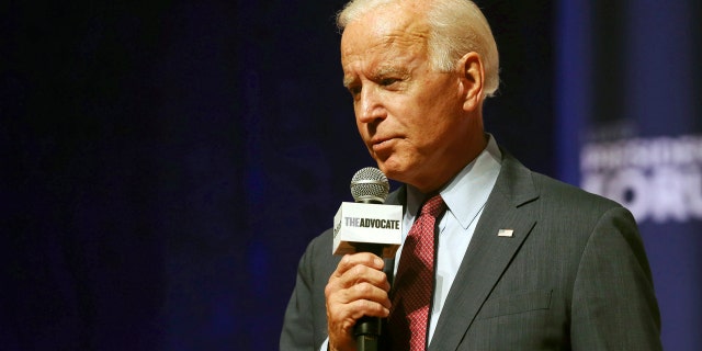 Biden's campaign likely coming to an end -- thanks to Clinton-linked Ukraine bombshell, Nunes says 4 Democratic presidential candidate Joe Biden speaks at an LGBTQ Presidential Forum in the Sinclair Auditorium on the Coe College campus in Cedar Rapids, Iowa, Friday, Sept. 20, 2019. (Rebecca F. Miller/The Gazette via AP)