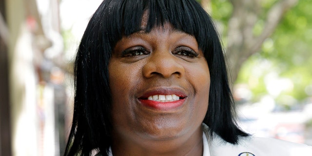 FILE- This May 14, 2014 file photo, Trenton City Council member Kathy McBride is seen in Trenton, N.J. (AP Photo/Mel Evans, File)