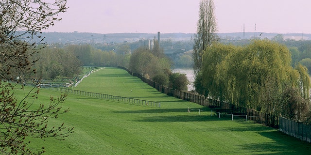 Ile-de-France: Yvelines, the racetrack at Maisons-Laffitte. The racetrack is the second largest one in France, after the one in Chantilly. (Photo by Catherine BIBOLLET/Gamma-Rapho via Getty Images)