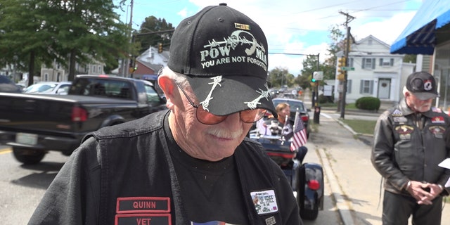 Veteran Quinn Morey showed up at the hearing Wednesday in support of keeping the Bible at the VA hospital. 