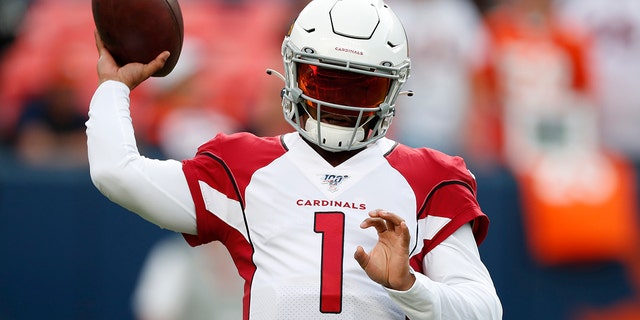 Arizona Cardinals quarterback Kyler Murray, pictured, was selected the NFL's top rookie for 2019, along with San Francisco defender Nick Bosa. (Associated Press)