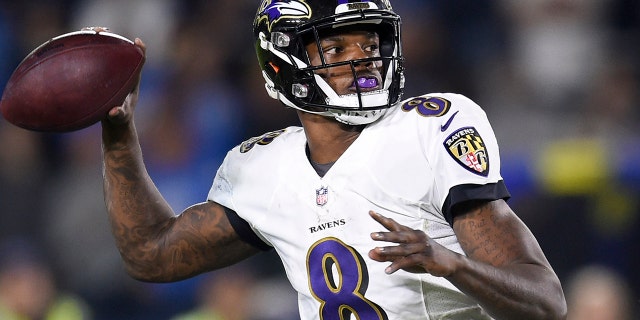 Lamar Jackson is in his second season with the Ravens.