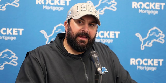 Detroit Lions coach Matt Patricia speaks during a news conference after the team's NFL preseason football game against the Cleveland Browns, on Aug. 29, 2019, in Cleveland. (AP Photo/Ron Schwane)