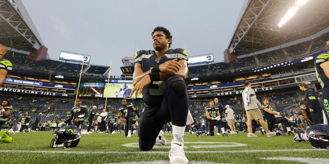 Seattle Seahawks quarterback Russell Wilson signed a contract extension in the offseason. (AP Photo/Elaine Thompson)
