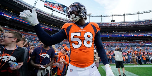 The Denver Broncos' defense is led by Von Miller (AP Photo/Jack Dempsey)