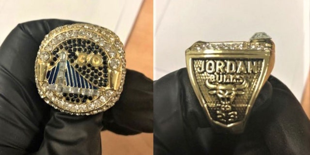 U.S. Customs and Border Protection officers in California recently seized more than two dozen counterfeit NBA championship rings, with an estimated retail value of more than half a million dollars, authorities said Wednesday.