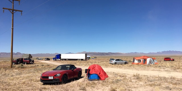 Campers continued to ruminate in Rachel, Nev., Where 