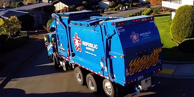 The Pittsburgh fire and police departments responded to a call of a man trapped inside a garbage truck early Monday, officials said. File