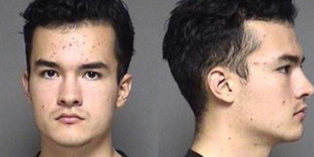 Samuel Vanderwiel was arrested Wednesday night at the Rochester community college where a pro-life event was being held, charged with "terroristic threats."