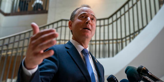Rep. Adam Schiff, D-Calif., chairman of the House Intelligence Committee, speaks with reporters about a whistleblower complaint Thursday, Sept. 19, 2019, on Capitol Hill. Members of the Trump Administration and multiple others have indicated they will ignore subpoenas related to impeachment issued by Schiff's committee and others in relation to the impeachment probe into Trump.