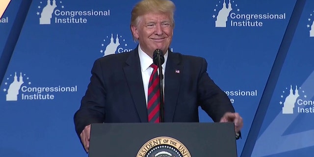 President Trump on Thursday made his first visit to Baltimore since insulting the city nearly two months ago, calling it as a “disgusting, rat and rodent infested mess,” where he addressed congressional Republicans, touted his administration’s accomplishments and even announced plans for a “substantial” tax cut for middle-income Americans.