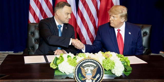 Trump participates in a signing ceremony with Polish President Andrzej Duda Monday. (Official White House Photo by Joyce N. Boghosian)