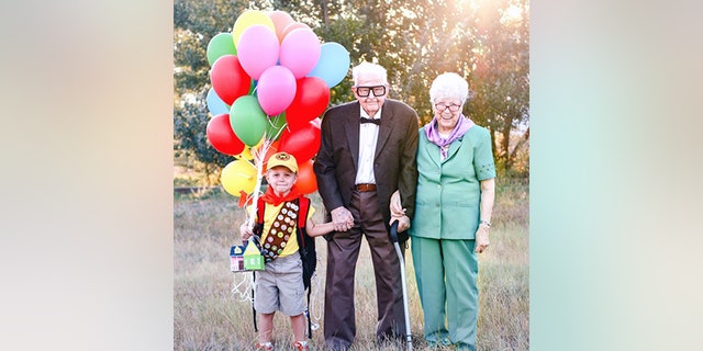 Elijah Perman with his great-grandparents