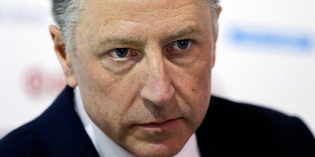 Kurt Volker -- until recently the U.S. special representative to Ukraine -- is seen in Kiev, Ukraine, Sept. 15, 2018. (Associated Press)