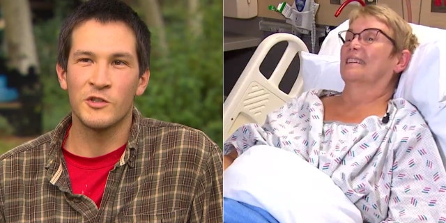 Matthew Medina helped get rescuers to Barbara Dadswell after she slipped, broke her leg, and fell down a ravine. Medina heard her dog barking while out running, and discovered her.