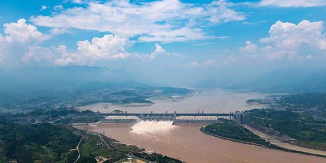 The Yangtze River flood peak passes Three Gorges Reservoir Area on July 15, 2018, in Yichang, Hubei Province of China. - file photo.