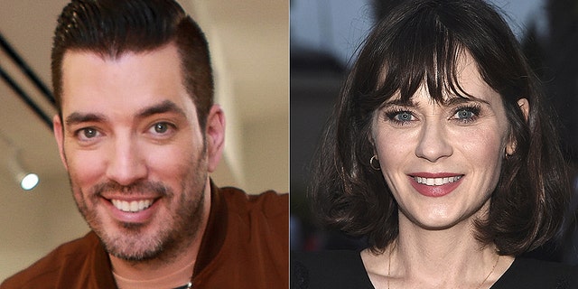 Jonathan Scott (left) was seen Friday night with Zooey Deschanel.