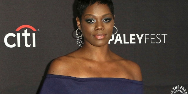 This Sept. 8, 2018, file photo shows Afton Williamson attending the PaleyFest Fall TV Previews of "The Rookie" at The Paley Center for Media in Beverly Hills, Calif. The producer of ABC’s “The Rookie” says actress Williamson’s claims of on-set misconduct against her weren’t substantiated by an independent investigator.