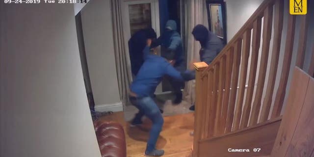 Asif Ali, 35, released video footage of the intruders and offered a $6,100 reward in a bid to gather information that leads to their arrest.