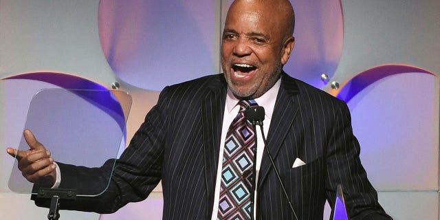 FILE - In this June 15, 2017, file photo, music mogul Berry Gordy accepts his award at the 48th Annual Songwriters Hall of Fame Induction and Awards Gala at the New York Marriott Marquis Hotel, in New York. The Motown mogul who launched the careers of numerous stars like Stevie Wonder, Diana Ross and Michael Jackson has announced his retirement. The Detroit Free Press reports Gordy said he had