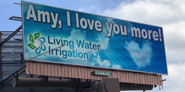 Josh Wilson admitted that though his friends first suspected he was in the “doghouse” after seeing the signs, he insists that the ads are just a small token of his love for his partner.