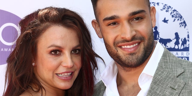 Britney Spears and Sam Asghari attend the 2019 Daytime Beauty Awards at The Taglyan Complex on September 20, 2019 in Los Angeles, California.