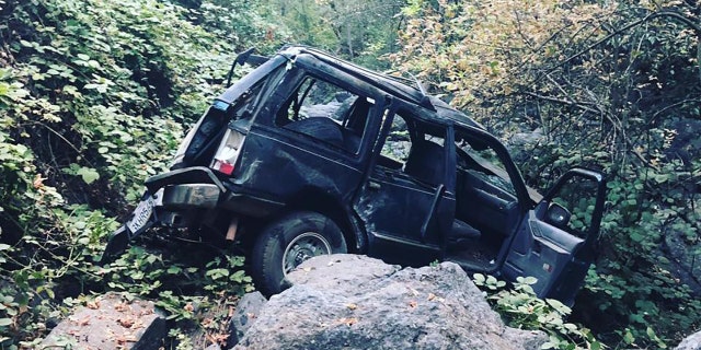 Officials called it a "total miracle" that all five occupants survived the crash.