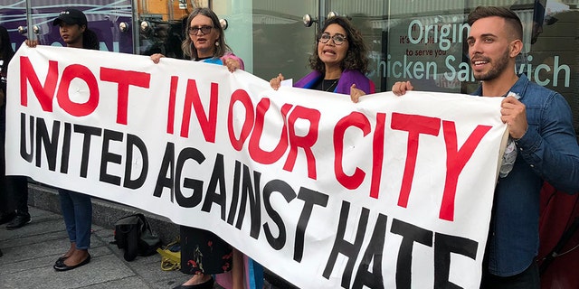 On Sept. 6, protestors caused a commotion as soon as the restaurant opened its doors at 10:30 a.m., chanting shouts of “shame” and “cluck you."