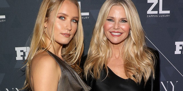 Sailor Brinkley-Cook and Christie Brinkley attend the 2018 Footwear News Achievement Awards at IAC Headquarters on December 4, 2018 in New York City.